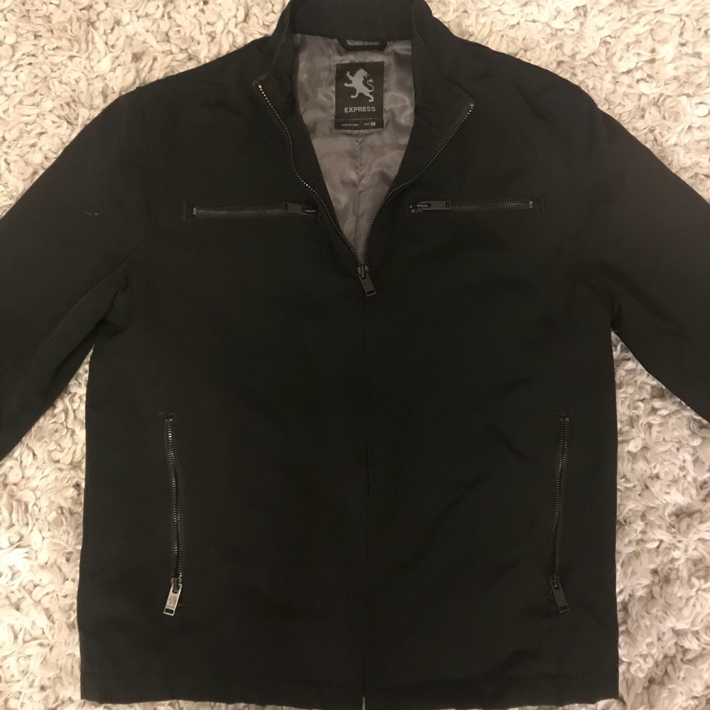 Express Men’s Light Black Jacket (Small)